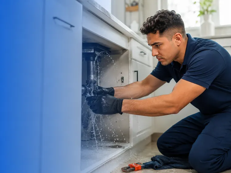 Palm's plumber responding to an emergency plumbing call